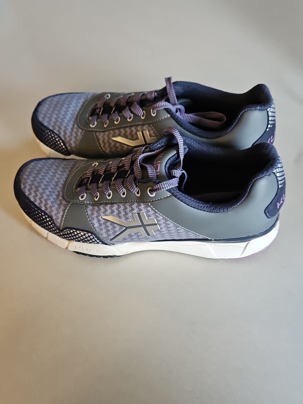 KURU Women's Gray and Purple Casual Sneakers